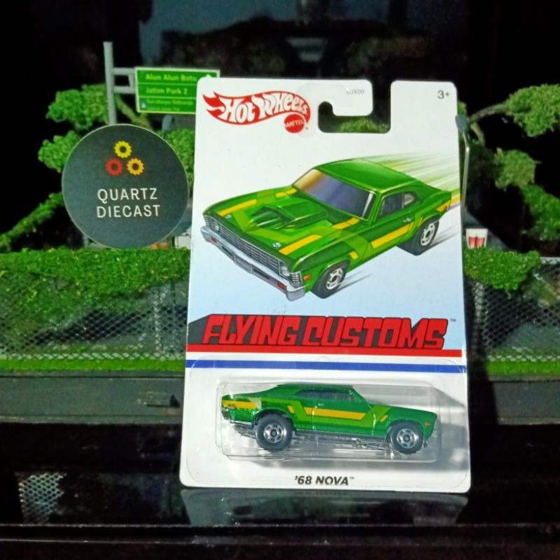 Hot Wheels '68 Nova Hijau Flying Custom