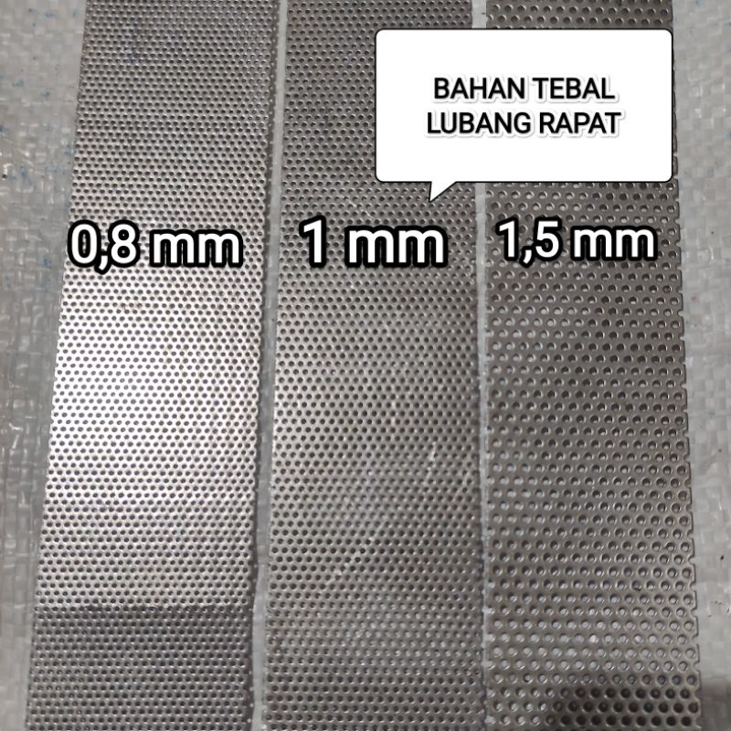 saringan sarangan diskmill FFC 23 lubang 0,5mm  0.8mm 1mm dan 1,5mm. (PLAT TEBAL)