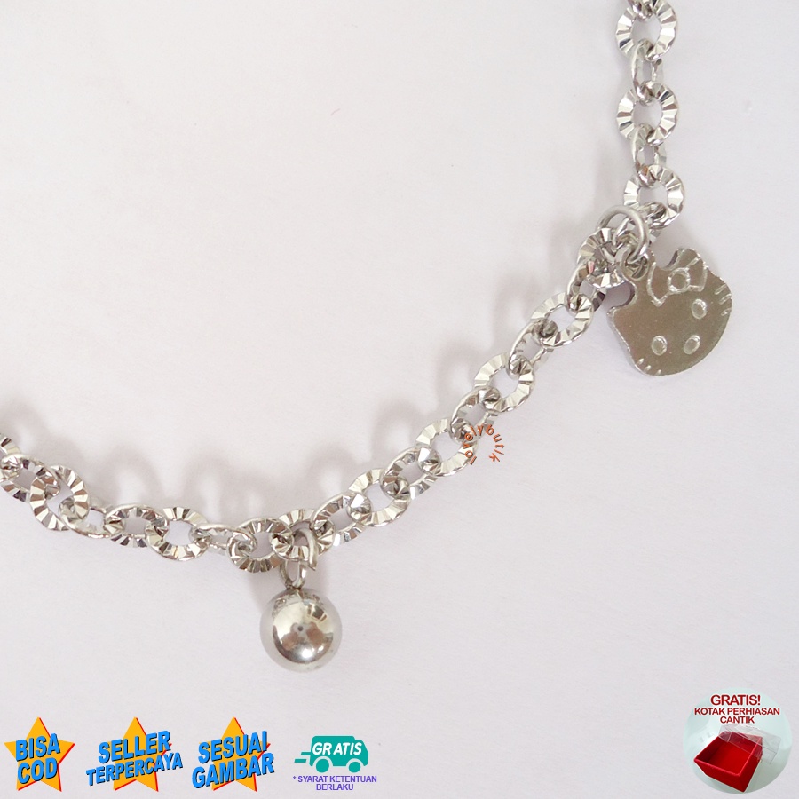 Lovelybutik Gelang Anak Titanium Gelang Tangan Anak Perempuan Cutie Anak Bonus Kotak Perhiasan