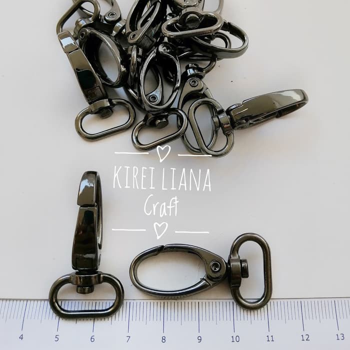 Ring Kait Lobster 1,5cm BLACK NIKEL