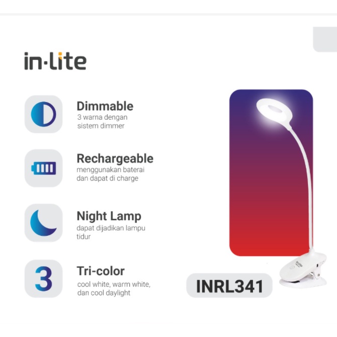 in-Lite Lampu Meja Dimmable INRL341