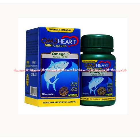 Om3heart Mini Capsules 30 Capsules Om3heart membantu memelihara kesehatan jantung