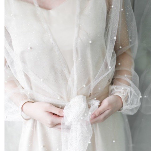 𝙏𝙪𝙩𝙪𝙡𝙡𝙚 Pearlie Robe Nude Wedding Robe Pengantin Kimono Wedding Kimono Pengantin
