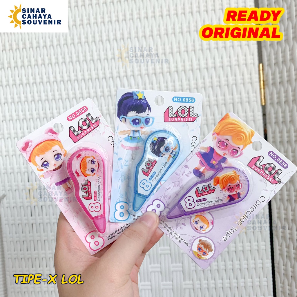 

Tip-ex Roll | Tipe X LOL | Correction Tape ATK Stationery Kantor Sekolah Murah Lucu