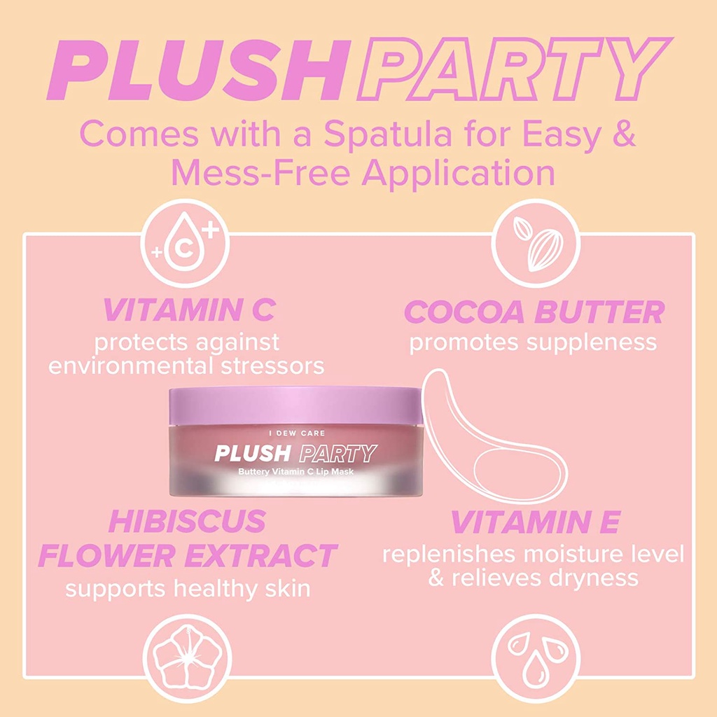 I DEW CARE Plush Party Buttery Vitamin C Lip Mask 12g