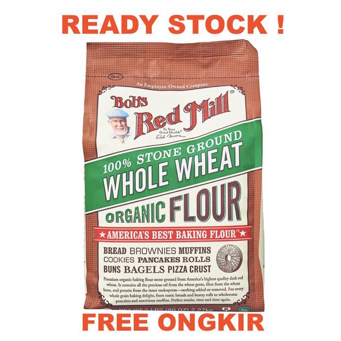 

[[COD]] Bob's Red Mill Organic Whole Wheat Flour 2.27g BIG SALE Kode 1228