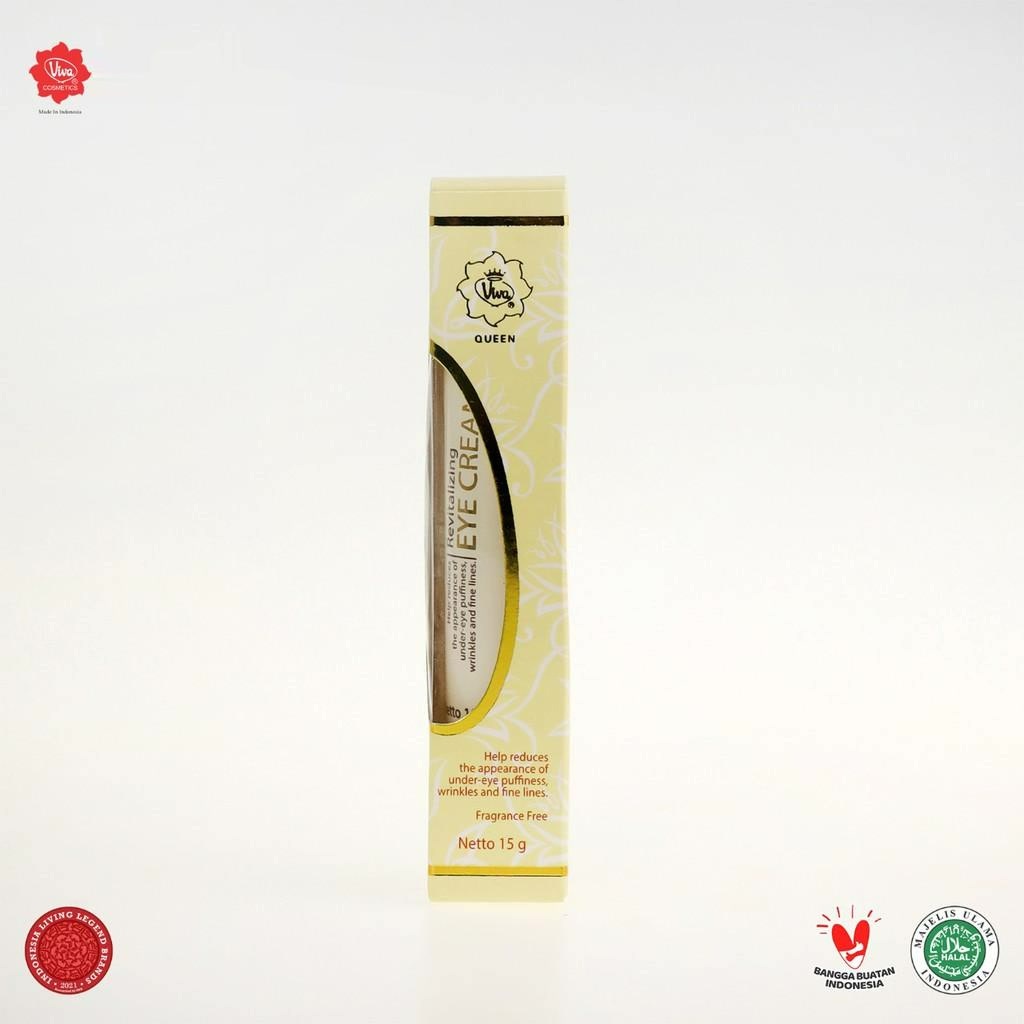 Viva Queen Revitalizing Eye Cream with Vit A, E, Olive Oil, Extract Sunflower &amp; Chamomile - 15gr