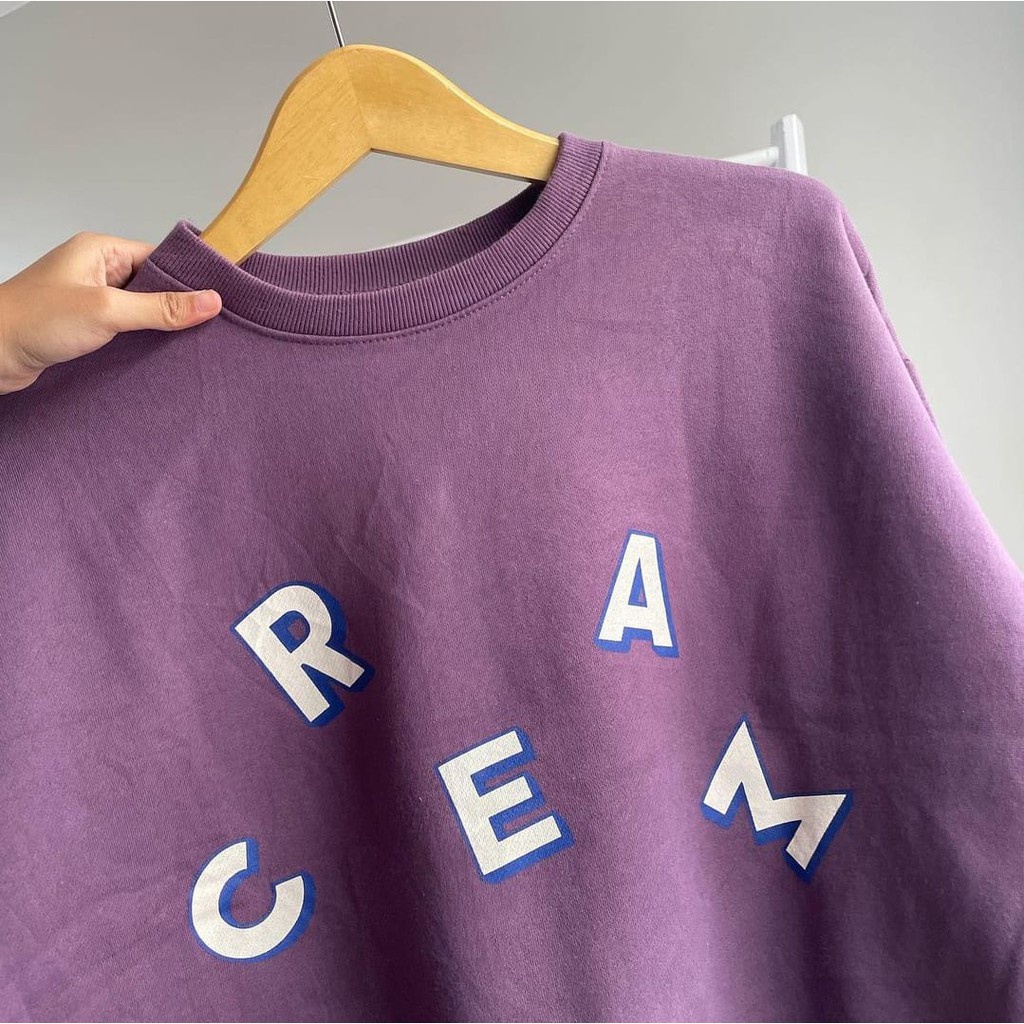 SWEATER OVERSIZE WANITA CREAM SWEATER FASHION KOREA PURPLE SWEATER LILAC MURAH SWITER WANITA