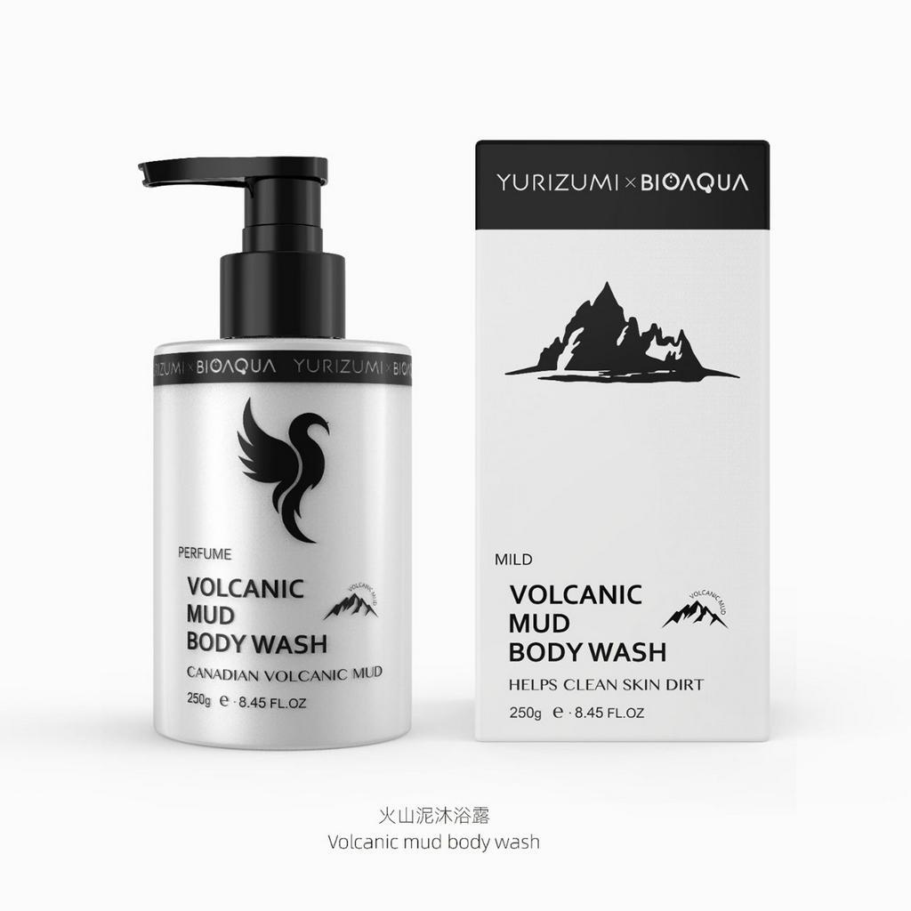 (BPOM) Yurizumi x Biaoqua Vulcanic Mud Body Wash Sabun Mandi Lumpur Vulkanik - Sabun Pemutih Badan 250ml