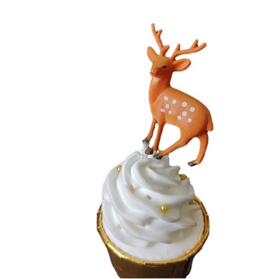 CTRU cake topper rusa deer dekorasi hiasan kue natal tusuk christmas