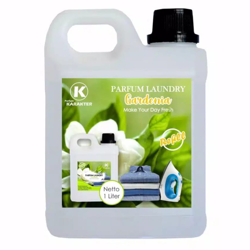 PARFUM LAUNDRY / PEWANGI PENGHARUM PAKAIAN AROMA GARDENIA 1LITER - ORIGINAL