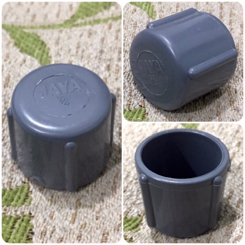 Dop Cap Fitting Pipa PVC 3/4” inch utk Air Hidroponik Aquaponik dll