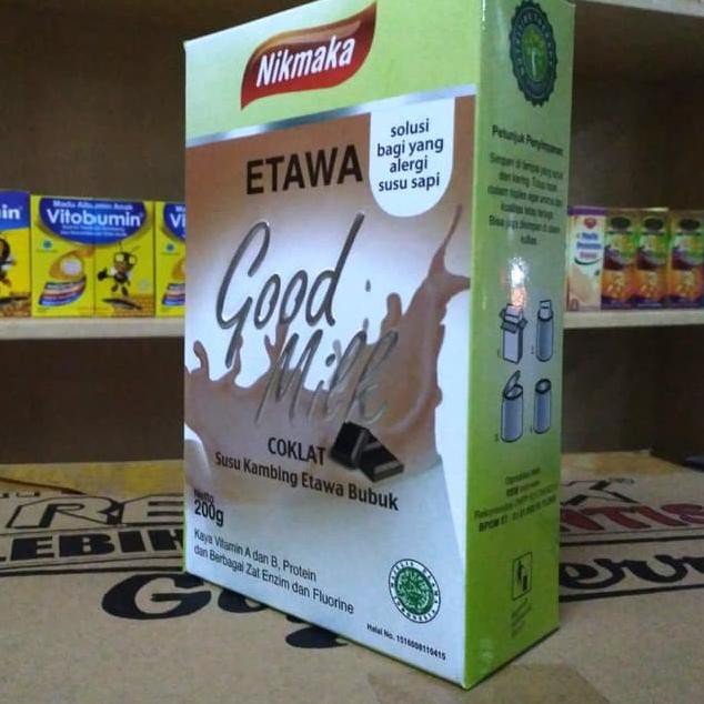 

Hanya di sini !! ✔ Susu Kambing Etawa Nikmaka Good Milk Rasa Coklat Spesial Order