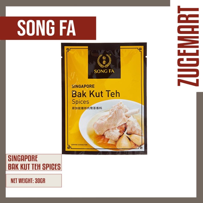 

Song Fa Ba Kut Teh Spices Bumbu BaKutTeh Singapore 30 gr