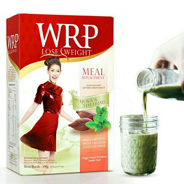 

WRP Lose Weight Meal Replacement Moka dan Teh Hijau 324 gr (6 sachet)