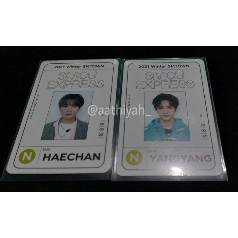 OFFICIAL PHOTOCARD NCT DREAM 127 WAYV Passcard SMCU Johnny Haechan Yangyang