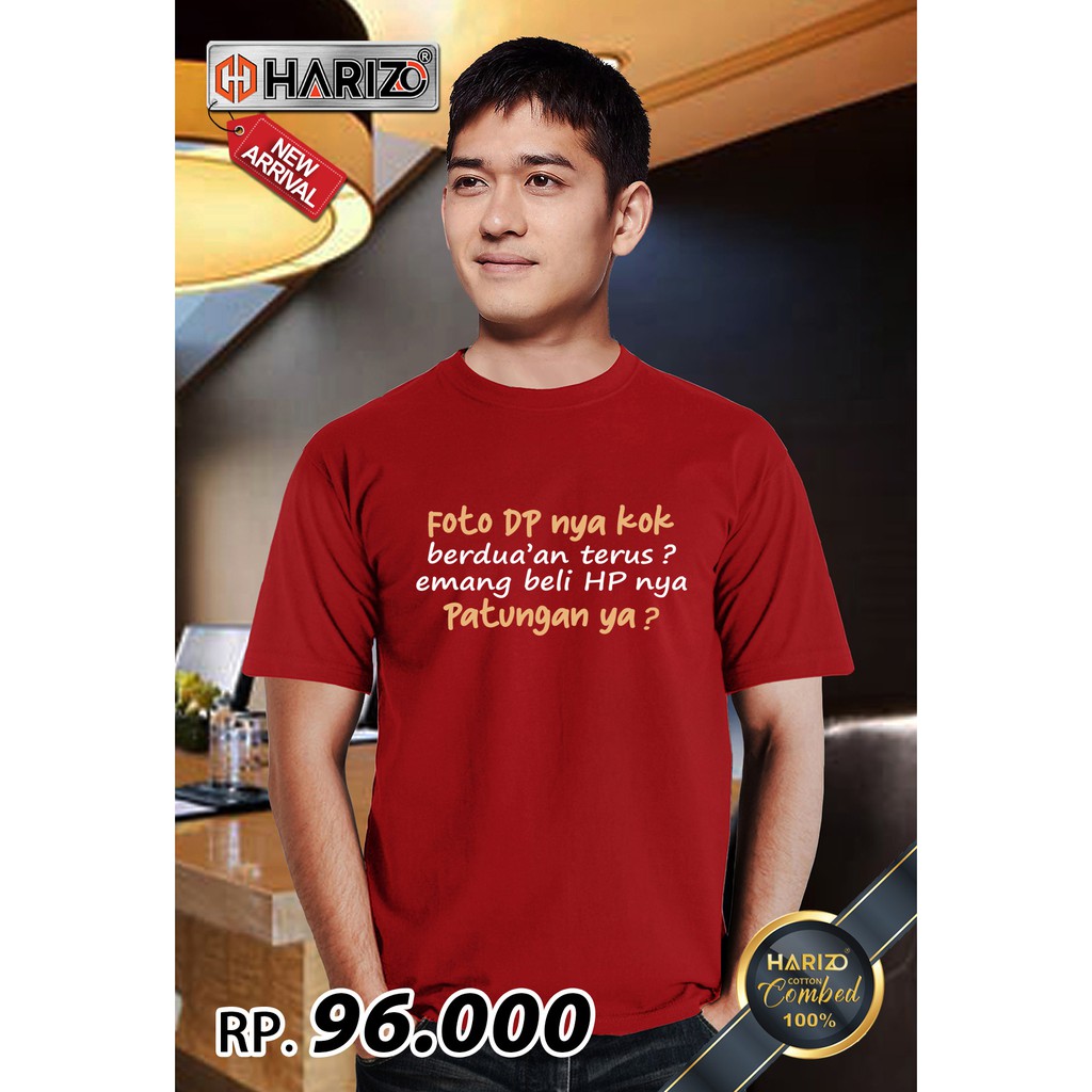 Jual Kaos Kata Lucu Indonesia Cotton Combed S Anti Bakteri Foto Dp Nya Shopee Indonesia