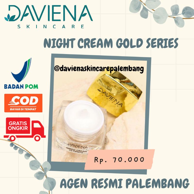 GOLD SERIES DAVIENA SKINCARE//PAKET FLEK/MELASMA-NIGHT CREAM