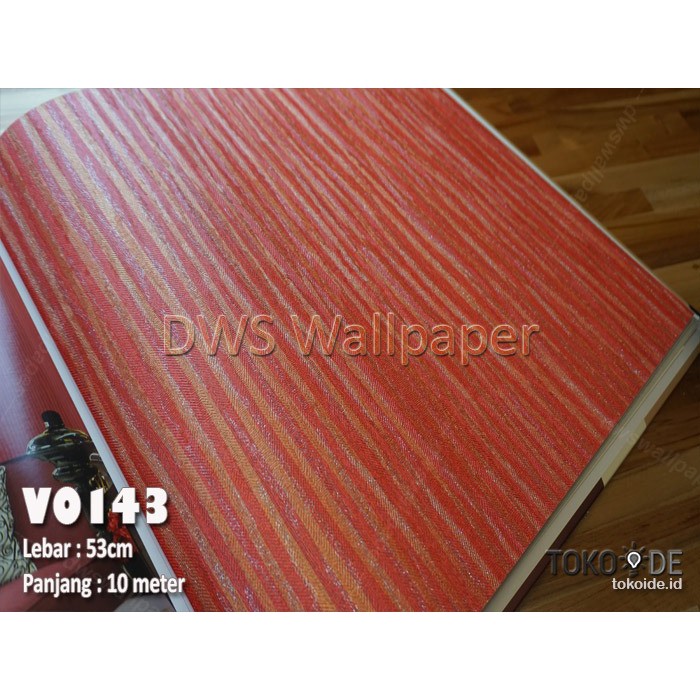 WALLPAPER DINDING  WALLPAPER 3D  KOREA BUKAN STICKER PREMIUM GARIS MERAH