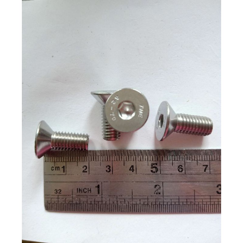 Baut Payung / JF Baut 12 / 8mm X 20mm Kunci L Stainless