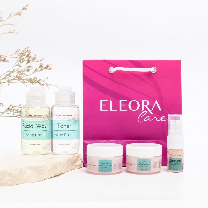 [FREE ONGKIR] D'Whisp Glow by Eleora paket Acne Prone