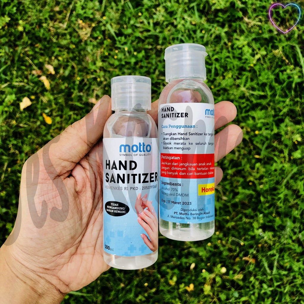 Motto Hand Sanitizer Original 100 mL &amp; 60mL