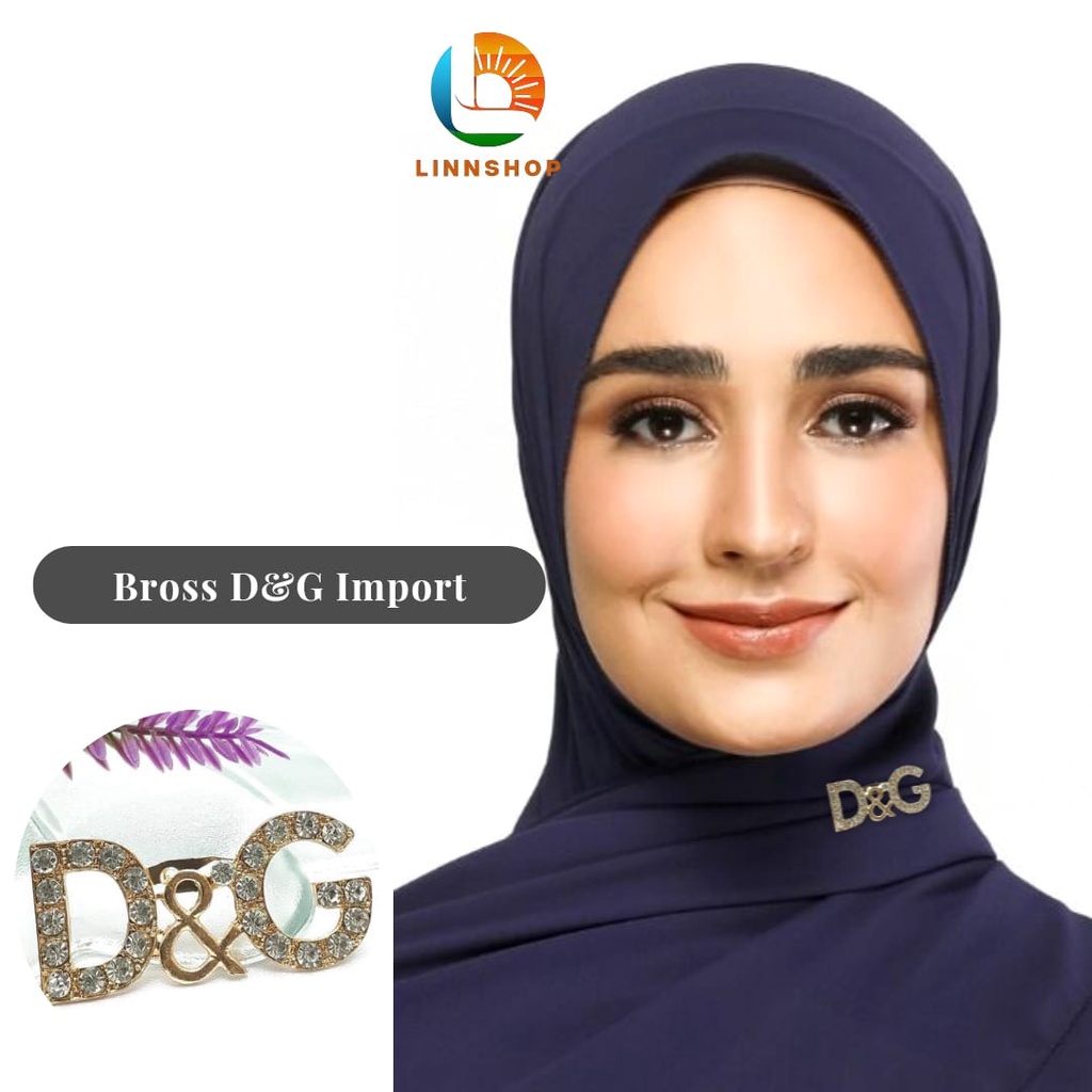 Bros Hijab Bros D&G Import Premium - Bross baju / Bross Hijab / Aksesoris bross mewah