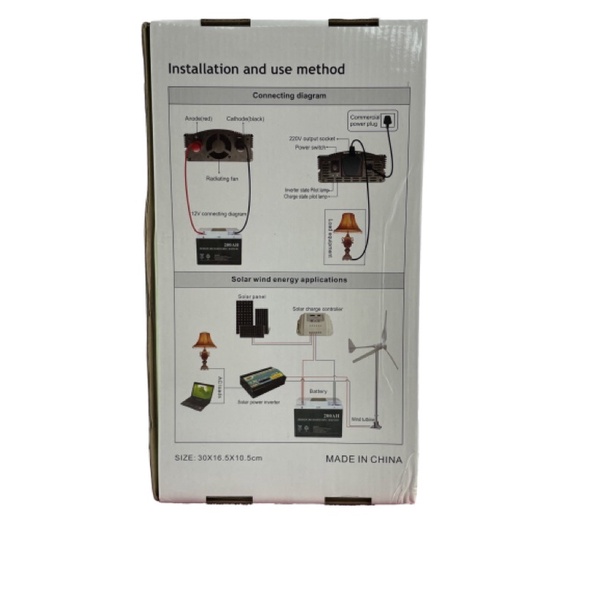 power Inverter JMK jk2000 2000w 2000watt DC 12V to AC 220V