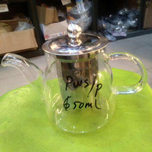 Teapot boutique series / teapot kaca saringan / teko kopi saringan