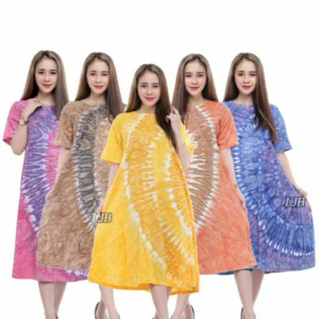 Daster kaos murah - Baju Tidur Wanita - Bahan Rayon adem dan Halus - Daster Abstrak Manohara