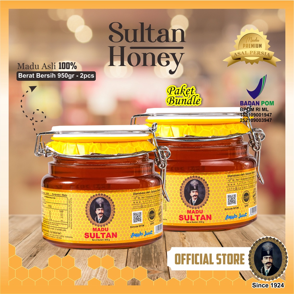 

Sultan - Bundle Madu : 2 x 950 gr / Madu Original Iran / Madu Kawasan Dingin Gunung Sabalan Iran