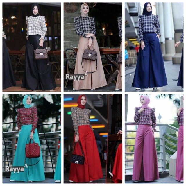 Harga Setelan Kulot Atasan Muslim Blouse Terbaik Agustus 2021 Shopee Indonesia