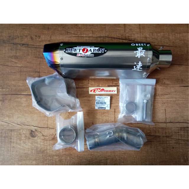 knalpot Nassert-Beet Ninja 250SL Full system original kawasaki Japan