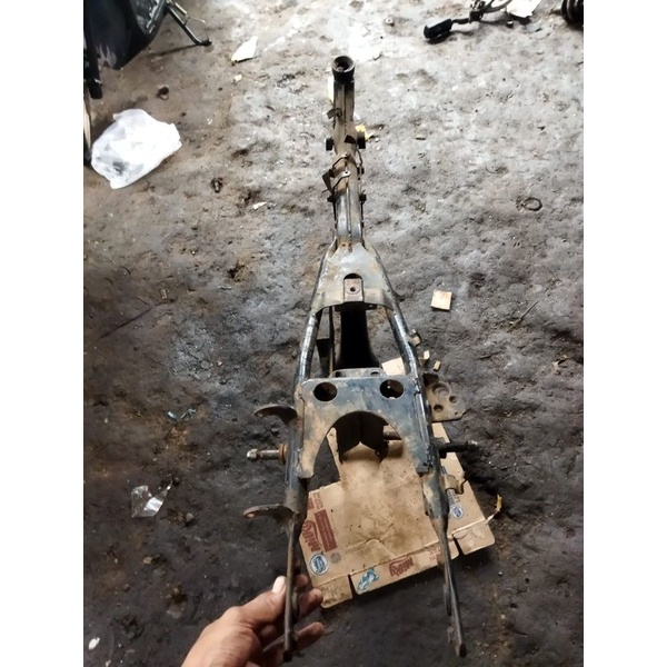 RANGKA FRAME HONDA GL100/125 PIPA BALUNGAN KECIL KONDISI ORIGINAL SECOND UTUH
