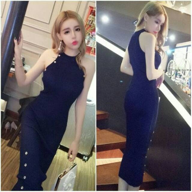 SC-5005 MAGDALENE DRESS IMPORT BKK | Dress Rajut Premium Import Bangkok Dress Bangkok Dress BKK Midi