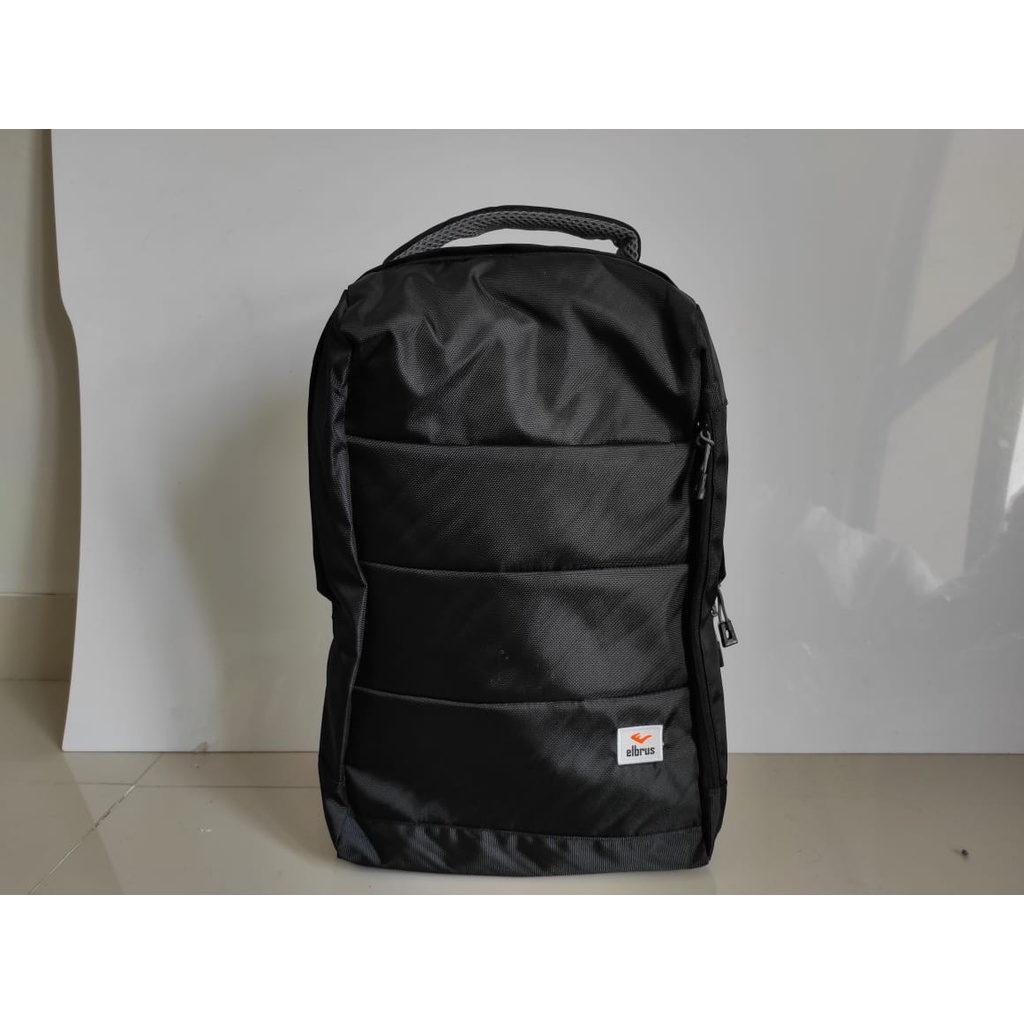 Toko Thabita - Backpack Pria 25 Liter Ransel Traveling Elbrus Original Tas Punggung Hitam