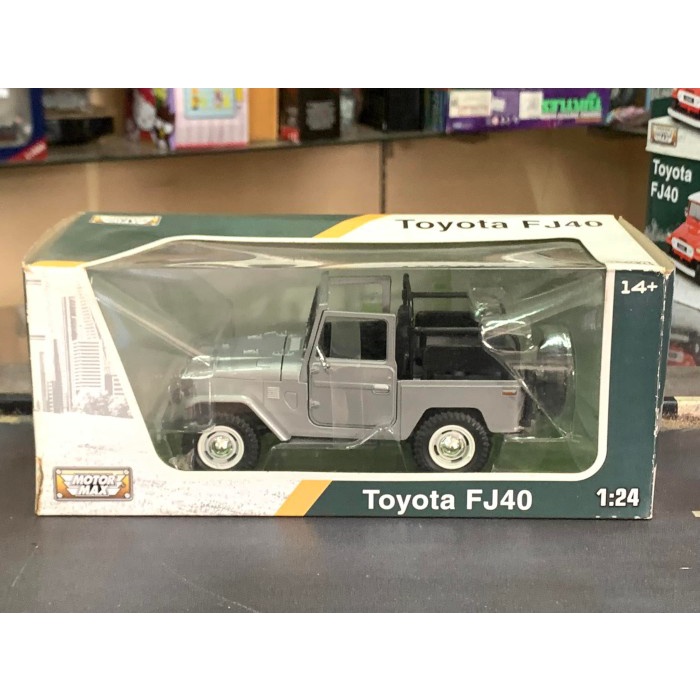 Motormax 1/24 Toyota FJ40 Silver Open