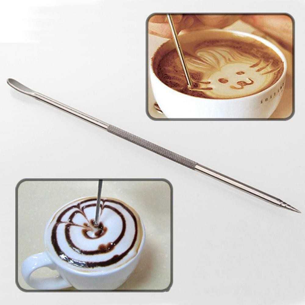 PEN LATTE ART DEKORASI KOPI STAINLESS STEEL ESPRESSO ANTI KARAT COFFEE BARISTA