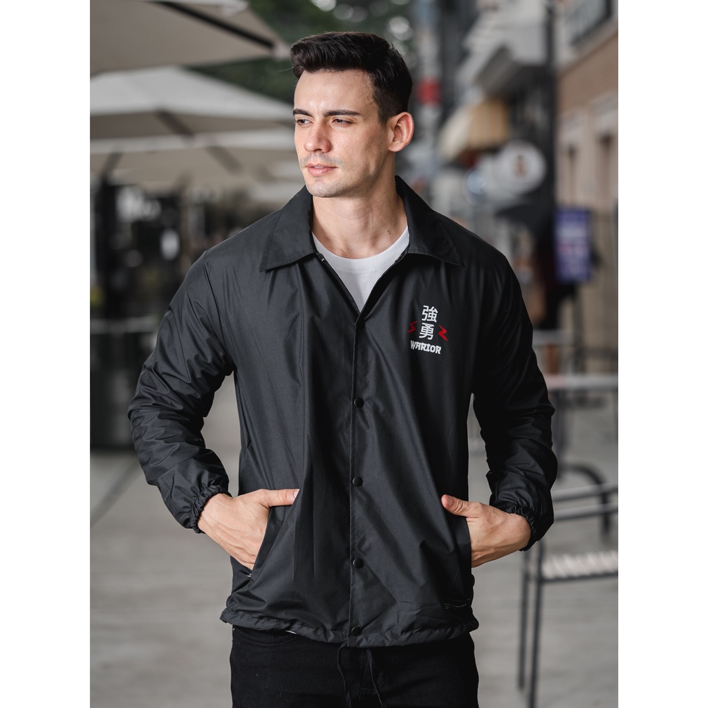 Jaket Coach Pria KABUTO WARRIOR adem Anti Panas Anti Gerimis Bahan Taslan L XL XXL Outdoor Casual Santai Jalan Kampus Kantor Kuliah Keren COD