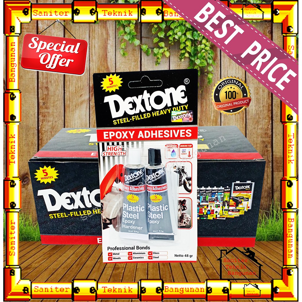 Lem Besi Dextone 5 Menit 48 Gram