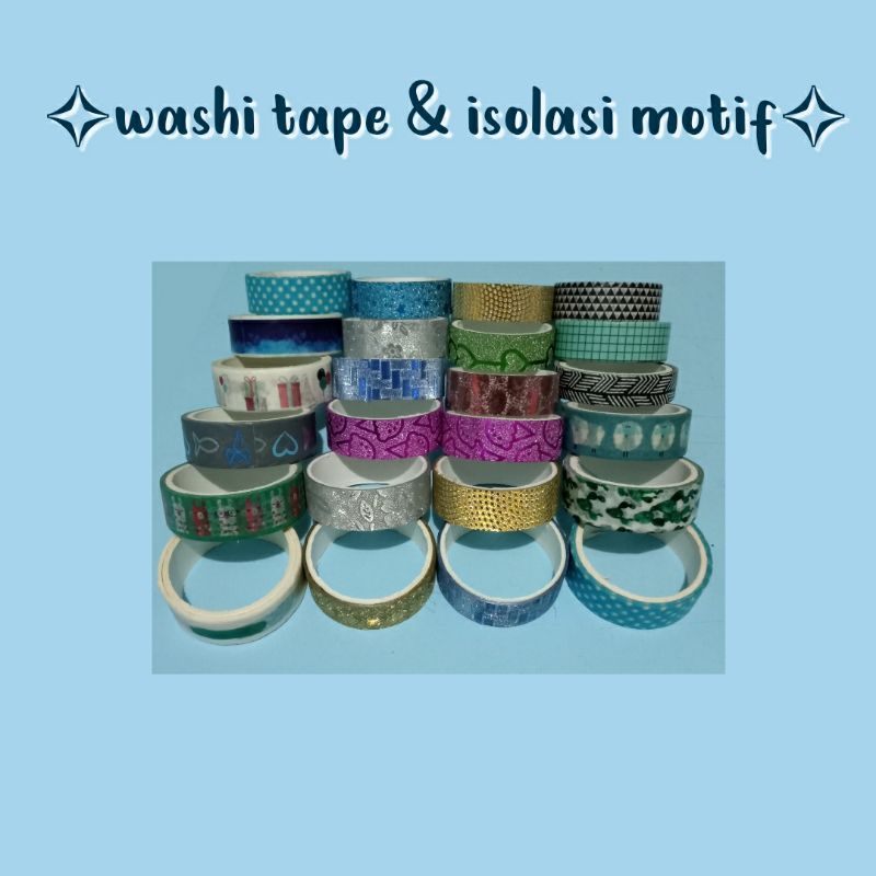 

Washi Tape/Isolasi Motif [BACA DESKRIPSI]