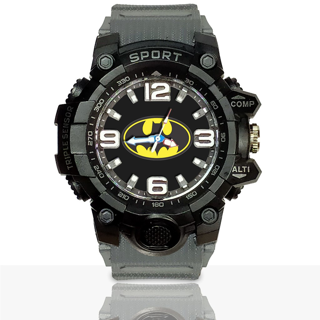 Jam Tangan Custom BATMAN Ruber- Water Resistant