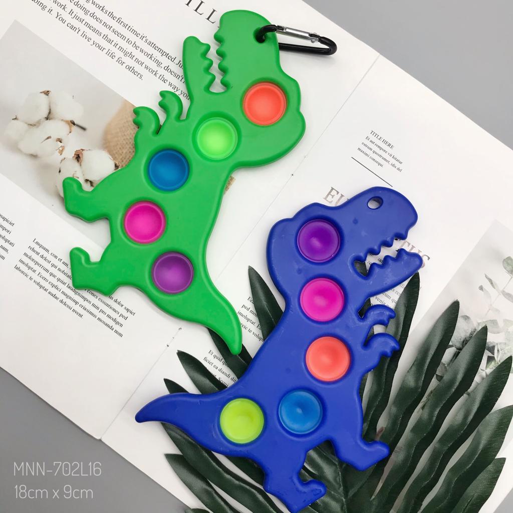 Fidget Push Pop It Mainan Pop It Bubble Bentuk Lucu Rainbow Dan Polos Import-DINO