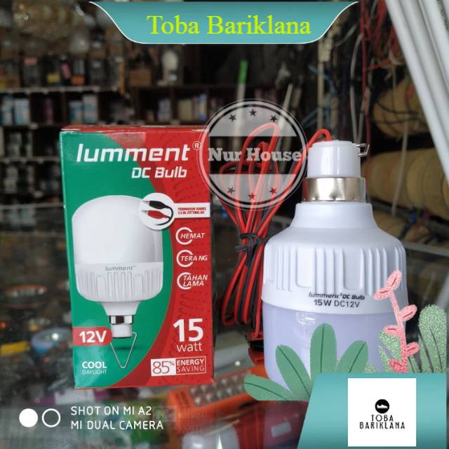lampu dc 12 volt led 15 watt lampu aki lumment emergency