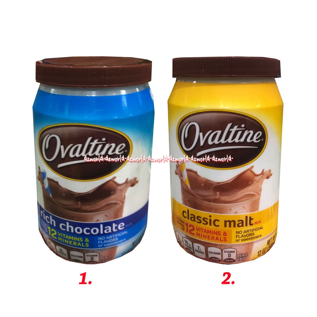 Ovaltine Classic Malt 12Vitamins Mineral Coklat Ovaltin 340gr