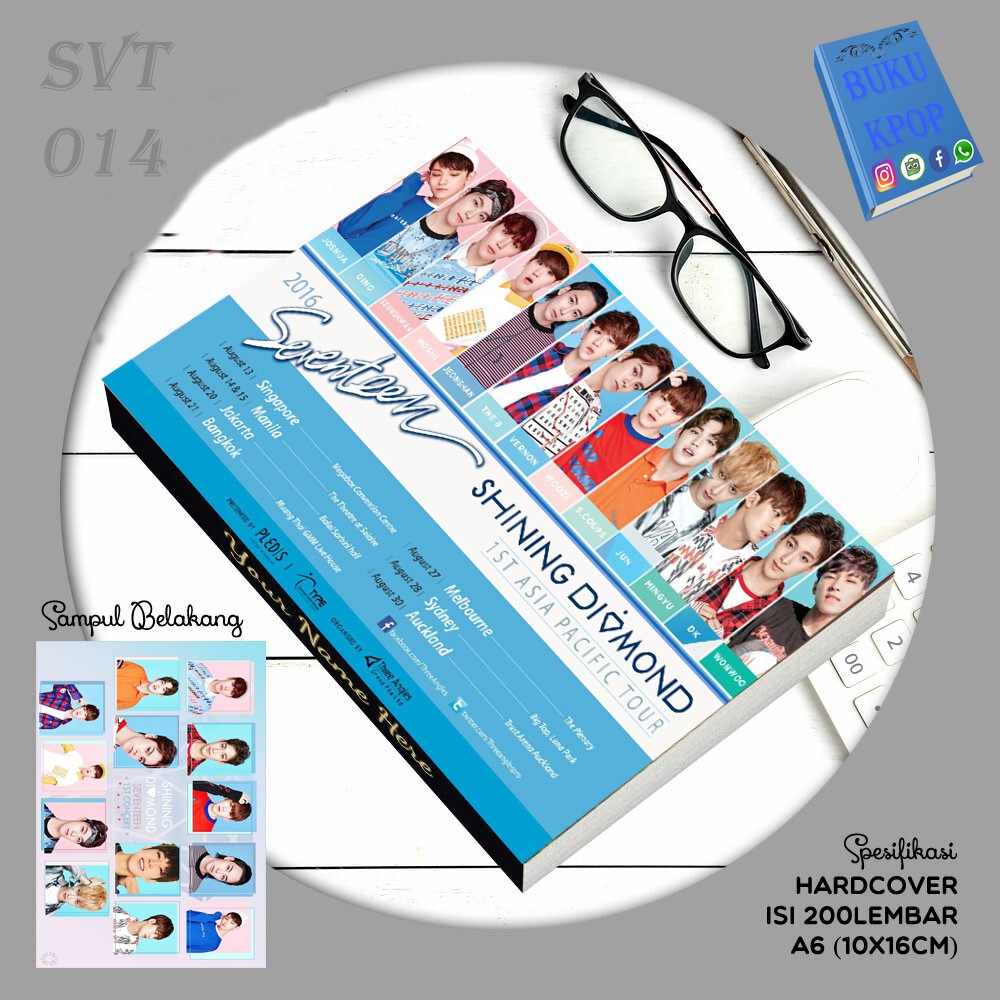 

BUKU TULIS KPOP / NOTEBOOK SEVENTEEN Shining Diamond
