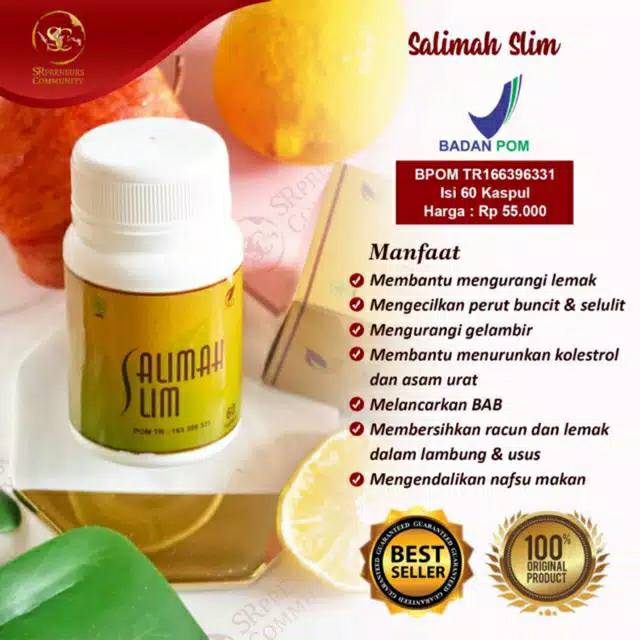 Pelangsing Salimah Slim / Pelangsing / Pelangsing Herbal Alami BPOM
