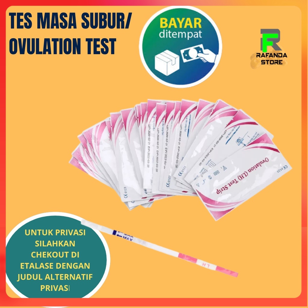 LH Ovulation Test Tes Kesuburan Wanita Masa Subur - LH Test Ovulasi Ovutest - Alat Tes Masa Subur / Ovutest