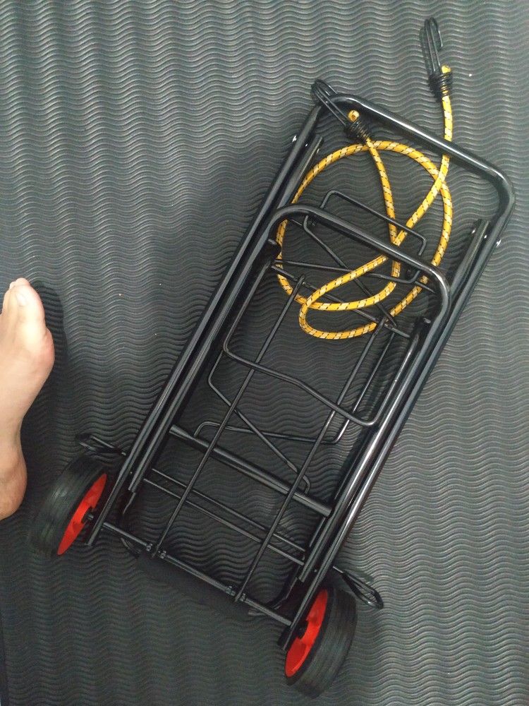 Kenmaster Trolley Cart Kt261 Black Troli Lipat Hitam Bawa Aqua Galon