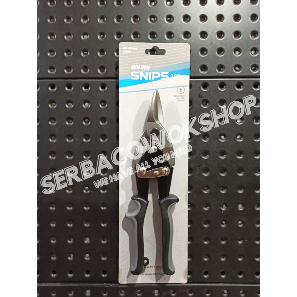 Sentinel Gunting Hollow Baja Ringan Gunting Seng 10 Inch Aviation Snips 250 mm Termurah Berkualitas